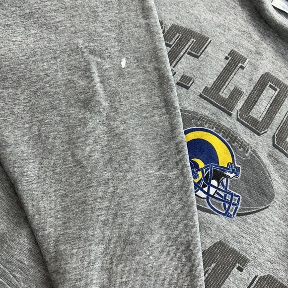 Pro Player Vtg St Louis Rams Sweatshirt Mens XL Gray NFL Football Crewneck '97 - Picture 10 of 12